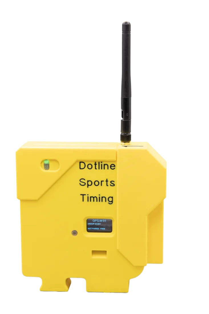 DST-Lichtschranke, gelb, mit Antenne