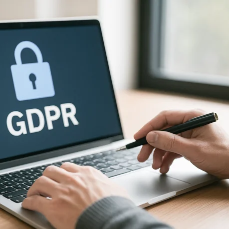 Laptop with iconic screen